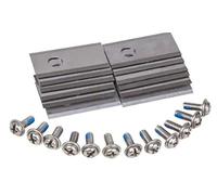 WORX WA0190, compatible avec la série Landroid, kit de lames de rechange 12 pièces avec vis, F, argent/gris