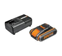 WORX WA3601 Ensemble De Batterie Et De Chargeur, 20 V, 2 Ah - N