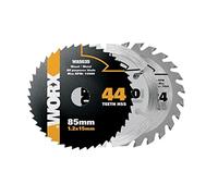 WORX WA8501 Versacut Lot de 3 lames de scie circulaire compactes