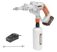 WORX WP650E 20V Nettoyeur Haute Pression sans Fil Hydroshot PowerShare, Bouteille Graduee de 1 L, 1 Buse de Pulverisation et Kit de