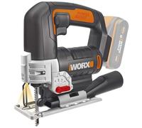 Worx Scie sauteuse sans fil WX543.9 20V – 24mm course, jusqu'à 80mm, Multimatériaux, Sans batterie