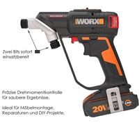 WORX WX177 20V 2.0 Bohr Tournevis Vis + Perceuse 2-IN-1 Que Set Neuf Scellé