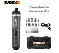 Worx WX242 4V Mini tournevis électrique intelligent sans fil avec poignée à batterie USB et 30 embouts de perçage WX242 SET