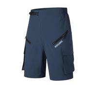WOSAWE Shorts de Cyclisme Respirant Confortable Cuissard de Vélo pour Casual VTT Randonnée Pêche Camping (Neu Bleu, XXL)