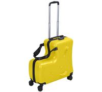 woshapce Valise de voyage à roulettes pour enfants avec serrure à mot de passe, ceinture de sécurité et roues silencieuses, valise rigide pour voyage 53 x 25 x 58 cm, jaune, 53x25x58cm, Mignon