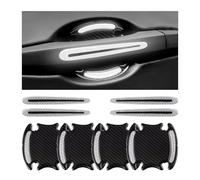 woshisanni 8PCS Protecteur Poignée Porte de Voiture pour Dacia Sandero 3/Sandero Stepway III 2021-2024, Bandes Réfléchissantes Autocollants de Protection Portiere Voiture,White