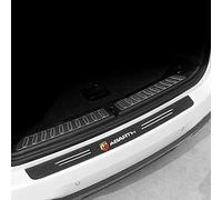 woshisanni Protection Seuil de Coffre Voiture pour Abarth Punto (199) 2011-2014, Protection de Pare-Chocs Arrière Fibre Carbone Anti-Rayures Seuil de Chargement Autocollant