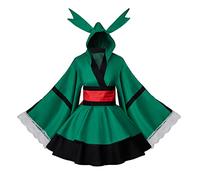 WOSHOW Anime Midoriya Izuku Deku Robe kimono de cosplay Lolita pour femme - Costume d'Halloween (femelle-M), femelle-M, Deku, taille M