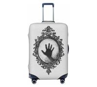Woshuwo Antique Mirror Human Blurred Hand Housse de bagage de voyage élastique anti-poussière résistant aux rayures pour valise de 55,9 à 61 cm