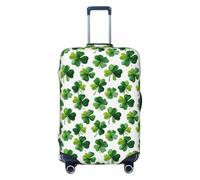 Woshuwo Aquarelle trèfle à quatre feuilles tendance élastique housse de bagage de voyage anti-poussière résistant aux rayures protection valise protecteur pour 55,9 à 61 cm
