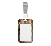 Woshuwo Beau porte-badge coulissant en plastique rigide pour cartes de travail pour infirmières et bureau