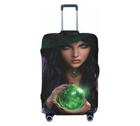 Woshuwo Belle sorcière avec une boule de cristal élastique pour bagages de voyage, housse de protection anti-poussière et résistante aux rayures pour valises de 55,9 à 61 cm