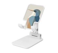 Woshuwo Bird In Support pliable minimaliste pour téléphone portable à angle réglable en hauteur Compatible avec tous les smartphones Blanc