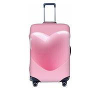 Woshuwo Candy Heart Housse de protection élastique pour valise, résistante à la poussière et aux rayures Rose pastel 55,9 à 61 cm