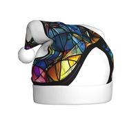 Woshuwo Chapeau de Noël rétro en verre teinté noir avec bottes de sorcière primitive pour adulte