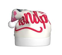 Woshuwo Chapeau de Père Noël avec inscription « I Love My Grandpa » pour adulte