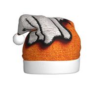 Woshuwo Chapeau de Père Noël effrayant silhouette fantôme pour adulte