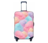 Woshuwo Cotton Candy Housse de protection élastique pour bagages de voyage Résistant à la poussière et aux rayures Couleurs pastel 55,9 à 61 cm
