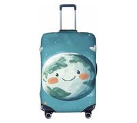 Woshuwo Cute Planet Earth Housse de protection élastique pour valise, anti-poussière et résistante aux rayures pour valises de 55,9 à 61 cm
