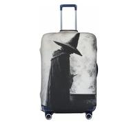Woshuwo Dark Fantasy Old Witch Cauldron Housse de bagage de voyage élastique anti-poussière et résistante aux rayures pour valises 55,9 à 61 cm