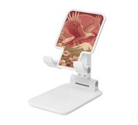 Woshuwo Eagle Flying Over The Mountain Support pliable pour téléphone portable à angle réglable en hauteur Compatible avec tous les smartphones Blanc