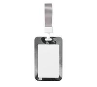 Woshuwo Élégant porte-badge de sorcière en plastique rigide avec balai, porte-badge, porte-nom pour infirmières, bureau