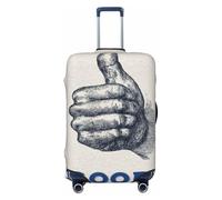 Woshuwo Geste simple de la main avec le pouce vers le haut, housse de bagage de voyage élastique, anti-poussière et résistante aux rayures, protection pour valise de 55,9 à 61 cm