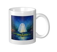 Woshuwo Ghost Above The Water Frog Tasse en céramique élégante pour la maison et le bureau 325 ml