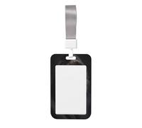 Woshuwo Gorilla in A Suit with a Tie Slide ID Badge Holder Hard Plastic Case Case Name Tag Protector for Nurses Office