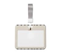 Woshuwo Hello Fall Porte-badge coulissant en plastique rigide en forme de citrouille orange pour infirmières et bureau