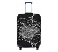Woshuwo Housse de protection élastique en toile d'araignée blanche et résistante à la poussière et aux rayures pour valises de 55,9 à 61 cm