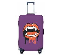 Woshuwo Housse de protection élastique minimaliste et mignonne à crocs de vampire - Anti-poussière et anti-rayures - Pour valises de 55,9 à 61 cm