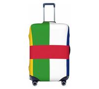 Woshuwo Housse de protection élastique pour bagages de voyage avec drapeau de la République centrafricaine et résistante à la poussière et aux rayures pour valise de 55,9 à 61 cm