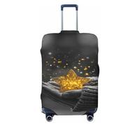 Woshuwo Housse de protection élastique pour bagages de voyage avec mains tenant une étoile dorée brillante et résistante à la poussière et aux rayures pour valise de 55,9 à 61 cm