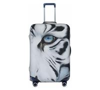 Woshuwo Housse de protection élastique pour valise, anti-poussière, résistante aux rayures et à l'œil de tigre, convient aux valises de 55,9 à 61 cm