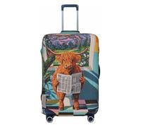 Woshuwo Housse de protection élastique pour valise de voyage, résistante à la poussière et aux rayures, pour lecture de journaux, 55,9 à 61 cm