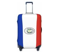 Woshuwo Housse de protection élastique pour valise, résistante à la poussière et aux rayures, motif drapeau du Paraguay, pour 55,9 à 61 cm