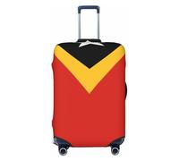 Woshuwo Housse de protection élastique pour valise, résistante à la poussière et aux rayures, motif drapeau du Timor oriental, 55,9 à 61 cm