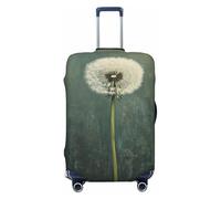 Woshuwo Housse de protection élastique pour valise, résistante à la poussière et aux rayures, motif fleur de pissenlit blanc, pour 55,9 à 61 cm
