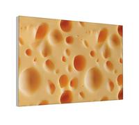 Woshuwo Impression sur toile avec trous de fromage pour dortoir, salon, 30 x 45 cm encadrée