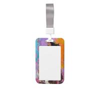 Woshuwo Magnifique porte-badge coulissant en plastique rigide pour badge d'identification de cowgirl cheval pour infirmières et bureau