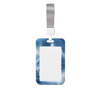 Woshuwo Majestic Porte-badge coulissant en plastique rigide pour cartes de travail pour infirmières ou bureau