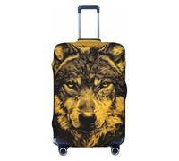 Woshuwo Majestic Wolf Housse de protection élastique pour valises de 55,9 à 61 cm