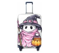 Woshuwo Mignon fantôme sorcière tenant un seau, housse de voyage élastique, résistante à la poussière, aux rayures, protection pour valises de 55,9 à 61 cm