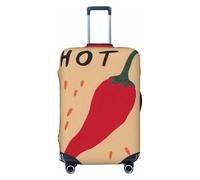 Woshuwo Minimalist A Bold Red Chili Pepper Housse de bagage de voyage élastique anti-poussière et anti-rayures pour valises 55,9 à 61 cm