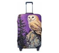 Woshuwo Mystical Owl Housse de protection élastique pour valises de 55,9 à 61 cm