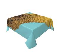 Woshuwo Nappe de table en forme d'aile d'aigle dans un style comique, lavable, décoration pour cuisine, 152,4 x 152,4 cm