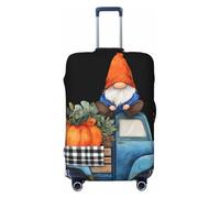 Woshuwo Old Truck Citrouilles naines Automne Housse de bagage de voyage élastique Anti-poussière Résistant aux rayures Pour valise 55,9 à 61 cm