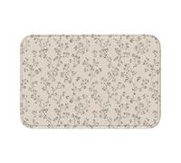 Woshuwo Paillasson antidérapant pour intérieur et extérieur Motif vignes délicates et petites fleurs en grappes, 40 x 60 cm