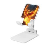 Woshuwo Phoenix Rising From Flames Support pliable pour téléphone portable à angle réglable en hauteur Compatible avec tous les smartphones Blanc